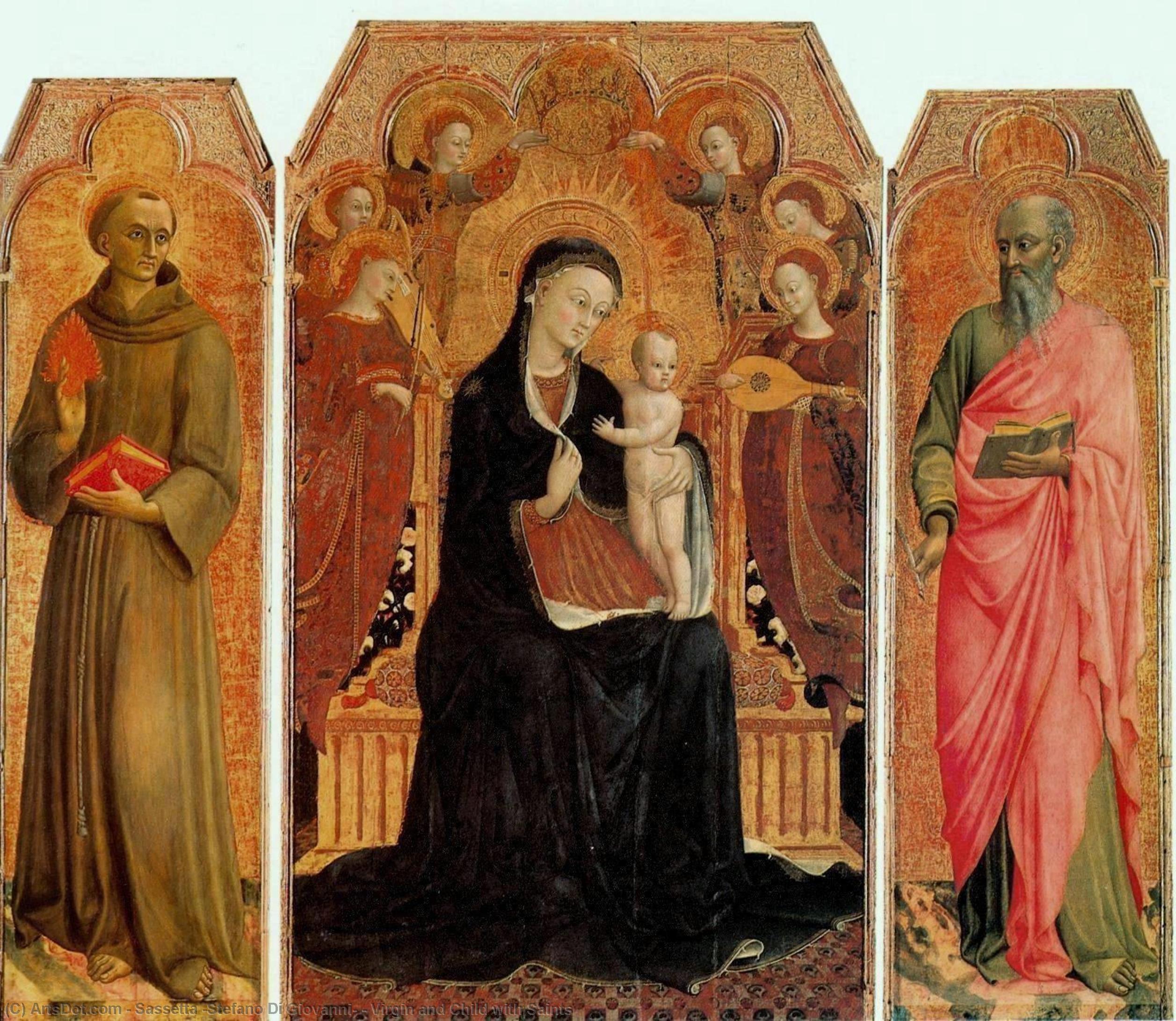 Virgin And Child With Saints — Sassetta (stefano Di Giovanni)