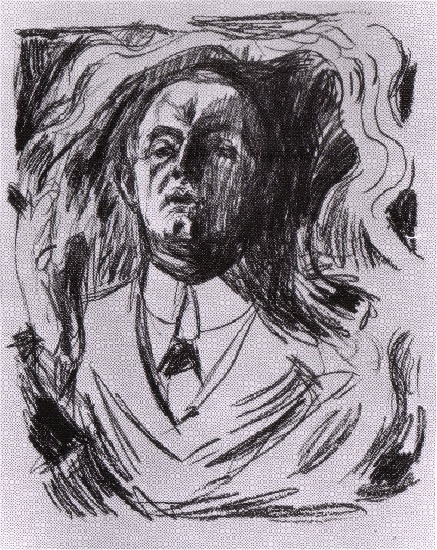 Self-portrait With Cigarette — Edvard Munch