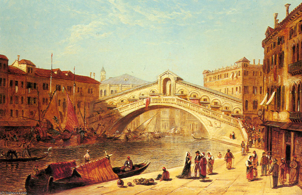 A View Of The Rialto Bridge Venice — James Holland