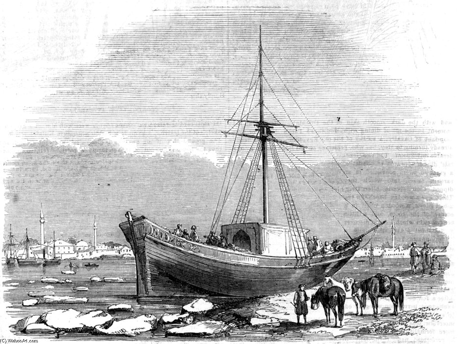 Landing Place At Kalafat — Constantin Guys