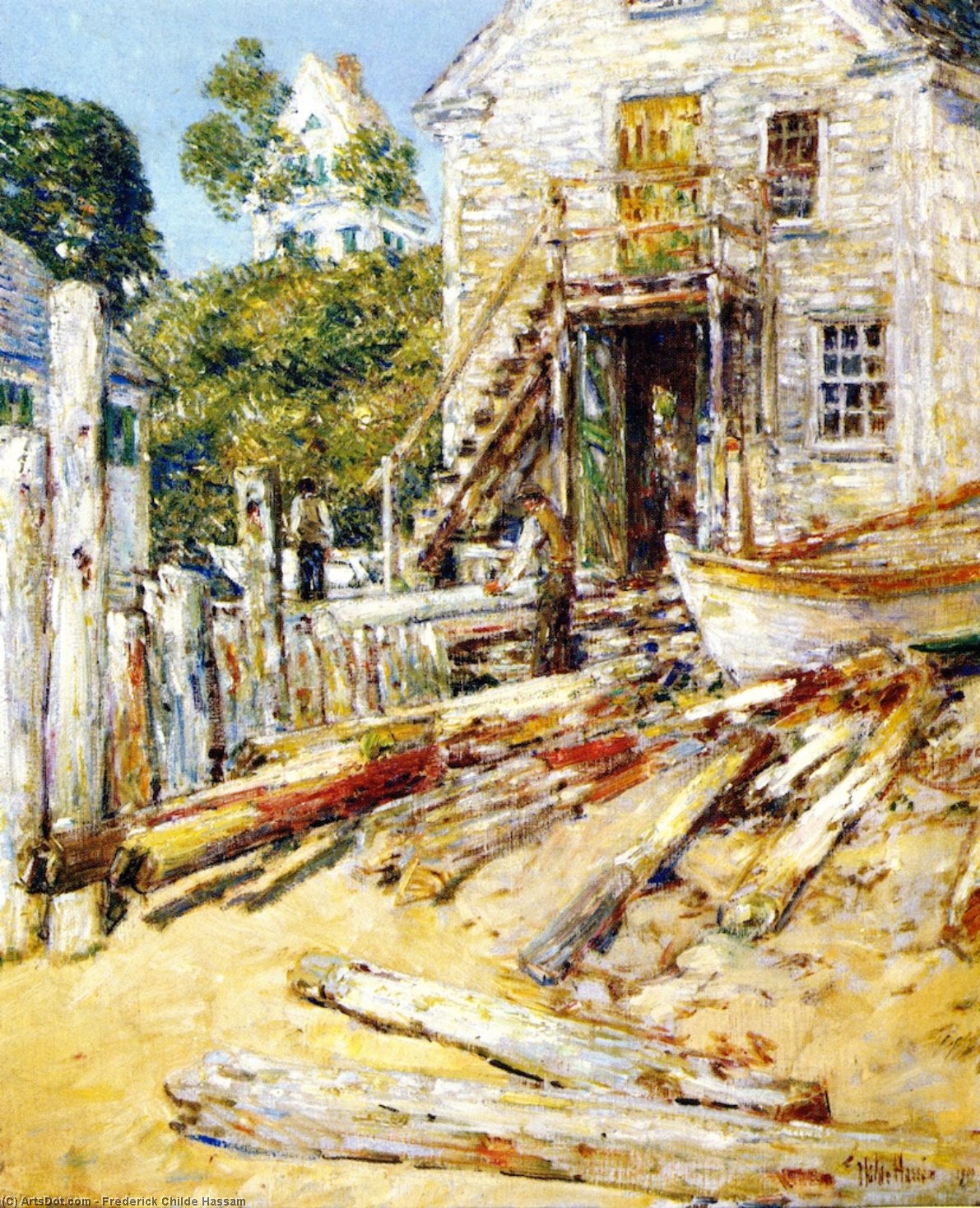 Rigger's Shop, Provincetown — Frederick Childe Hassam