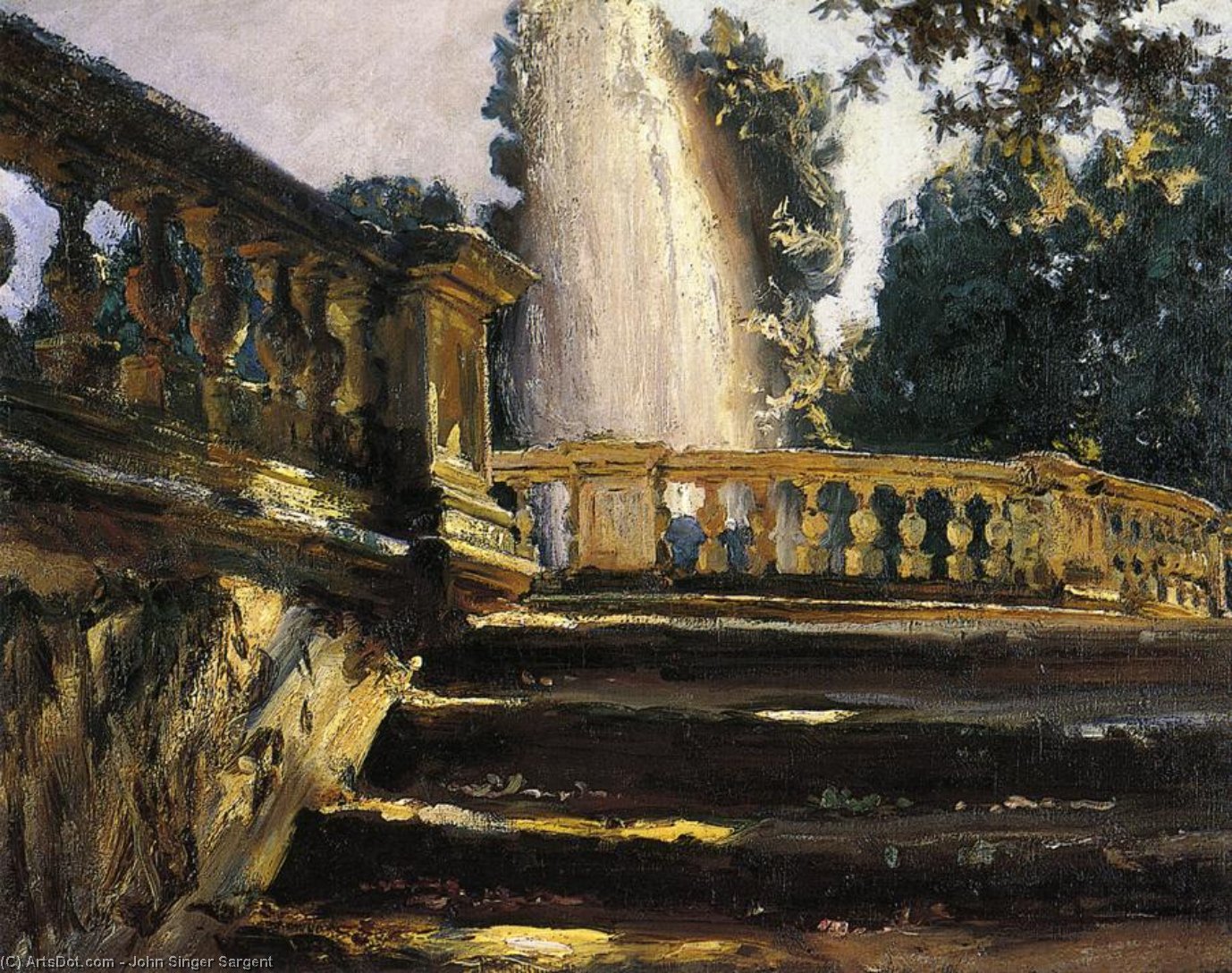 Villa Torlonia Fountain — John Singer Sargent
