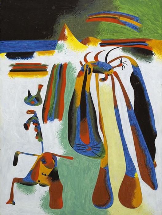 Campesino Catalán En Reposo — Joan Miró
