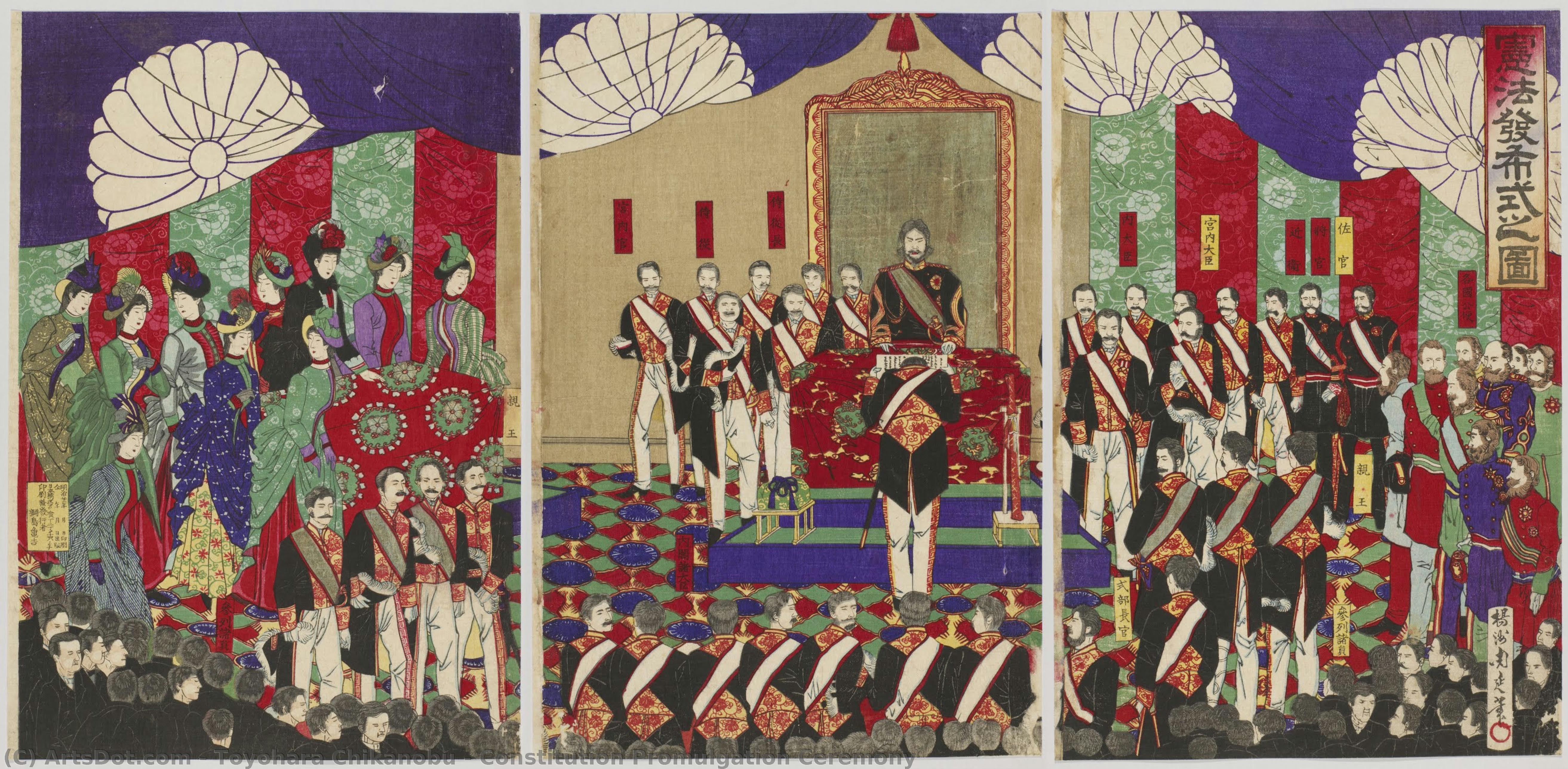 Constitution Promulgation Ceremony — Toyohara Chikanobu