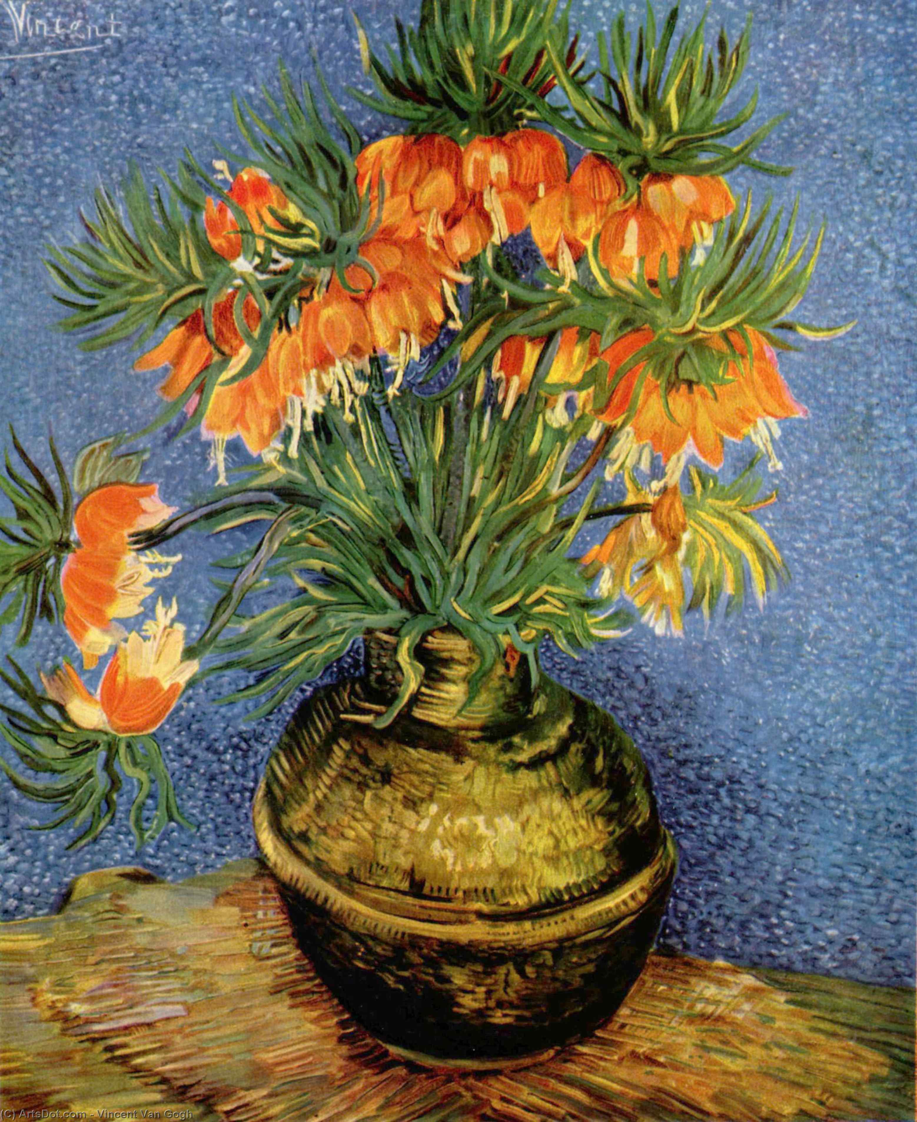 Imperial Crown Fritillaria In A Copper Vase — Vincent Willem Van Gogh