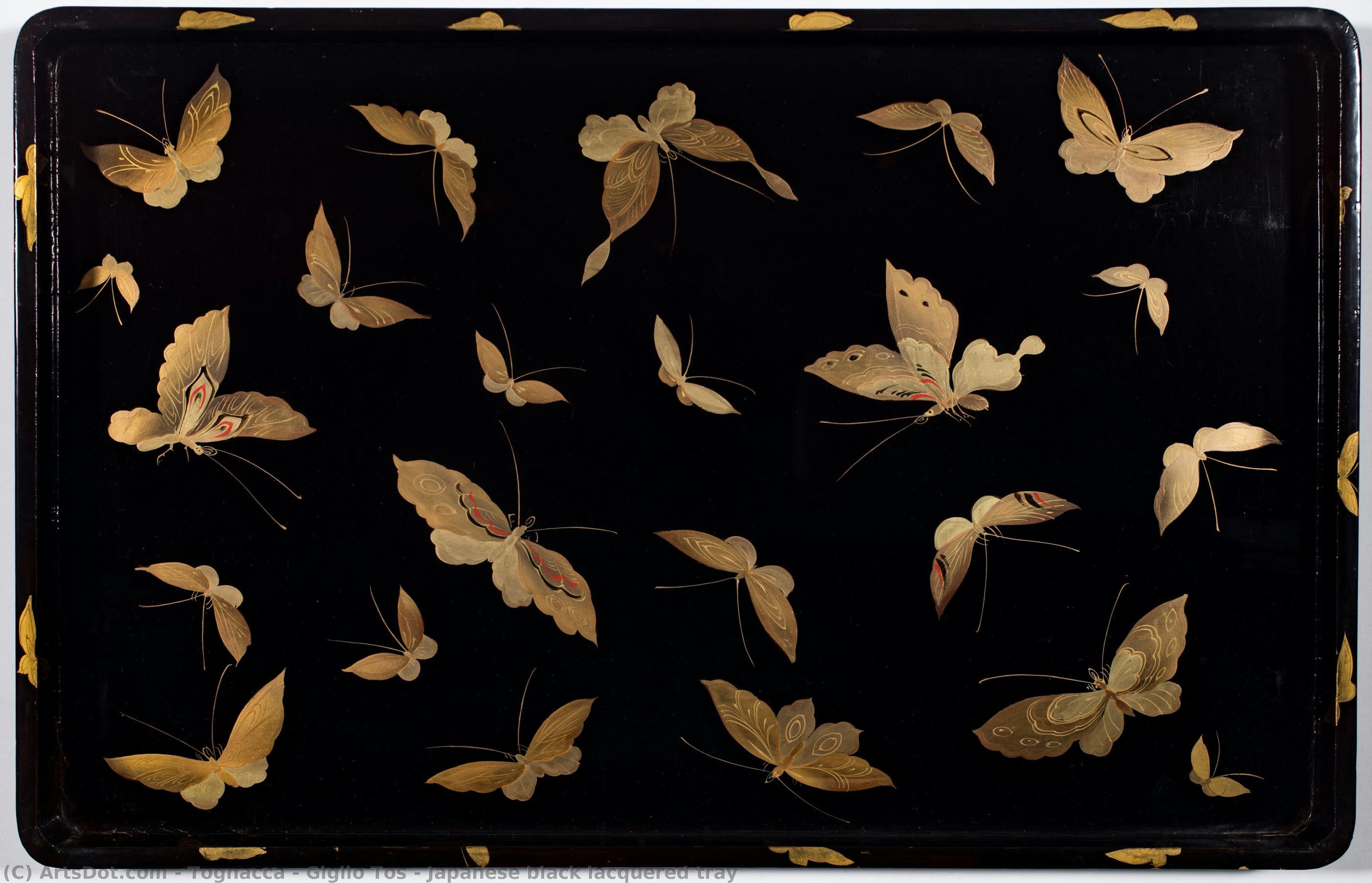 Japanese Black Lacquered Tray — Tognacca & Giglio Tos