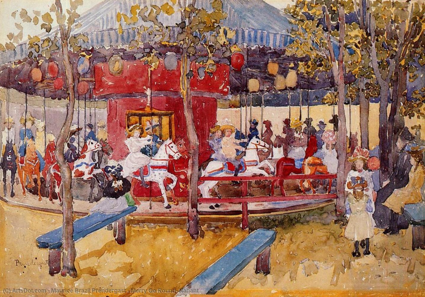 Merry Go Round, Nahant — Maurice Brazil Prendergast