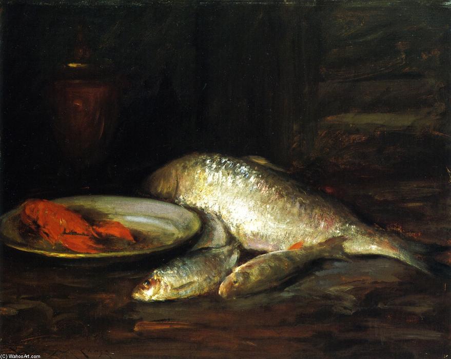 Still Life, Fish (also Known As North River Shad) — William Merritt Chase