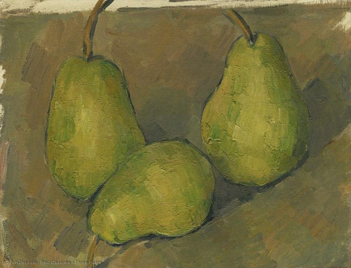 Three Pears — Paul Cézanne