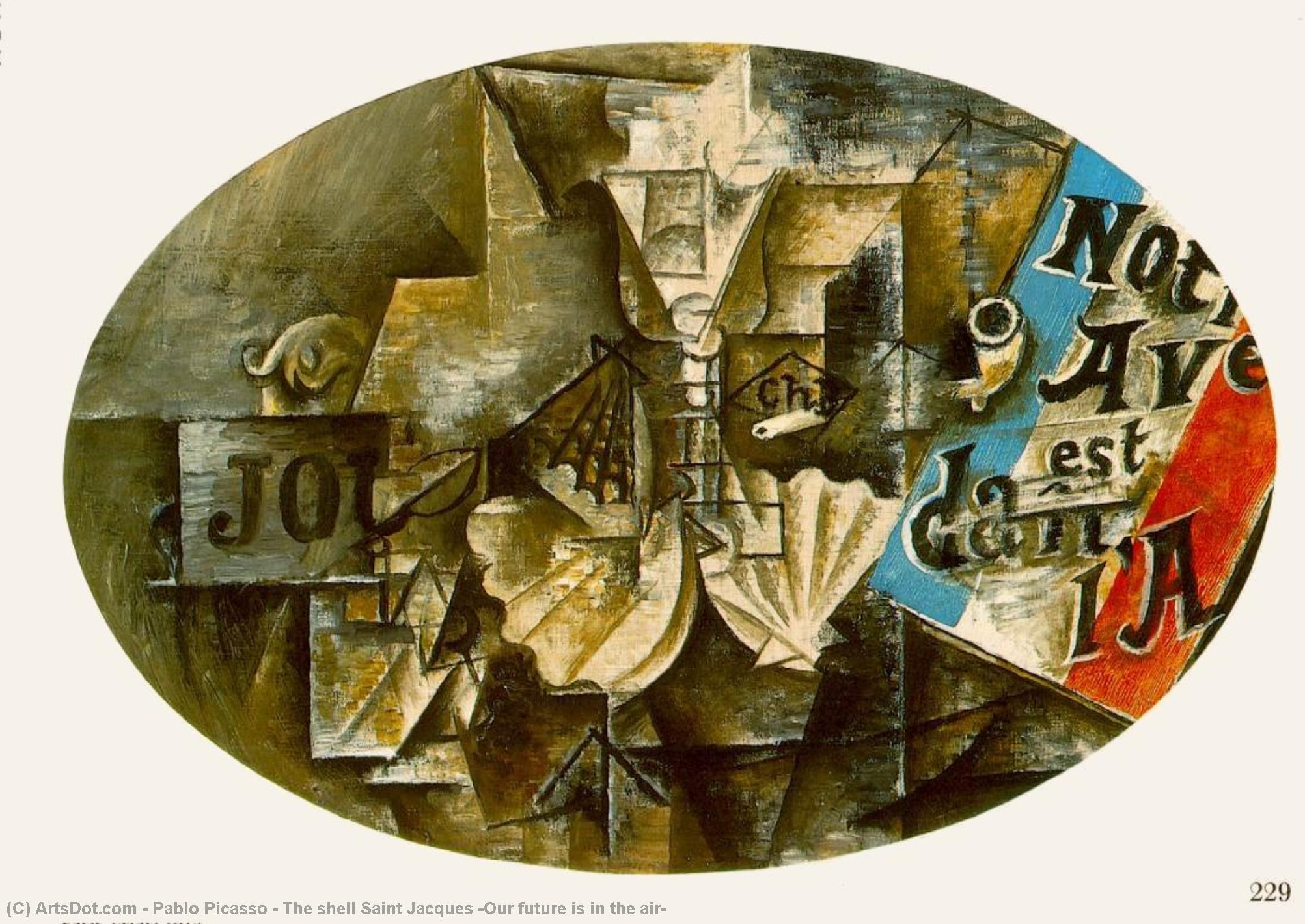 The Shell Saint Jacques (our Future Is In The Air) — Pablo Picasso