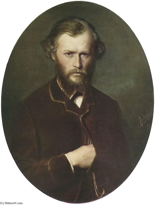 Portrait Of Nikolai Lanin — Vasily Grigoryevich Perov