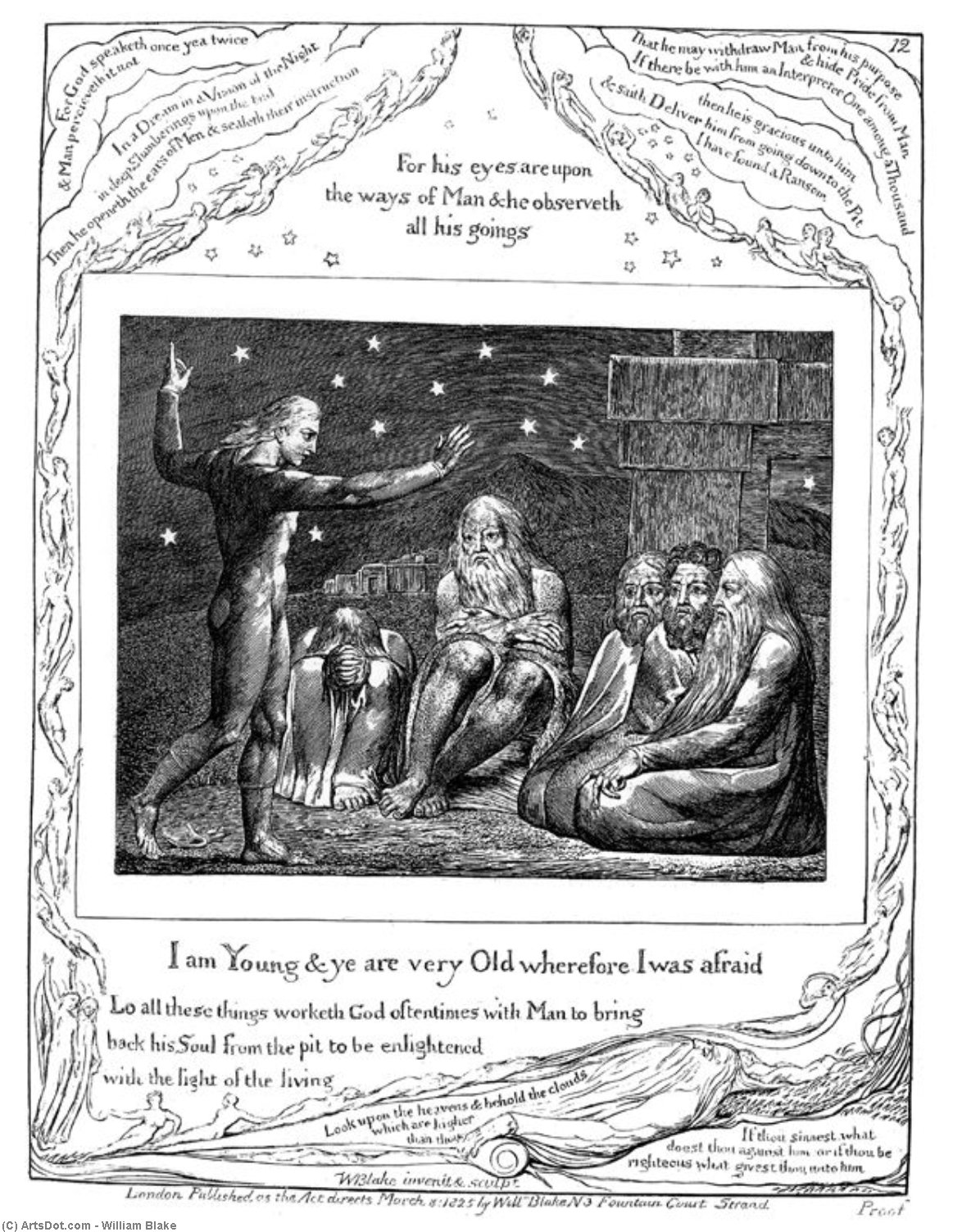 The Wrath Of Elihu 1 — William Blake