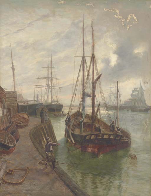 Retter Luck, Yarmouth At Dock — Thomas Rose Miles