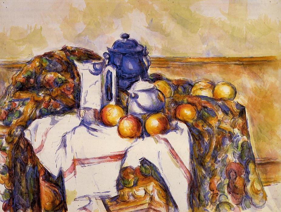 Naturaleza Muerta Con Jarrón Azul — Paul Cézanne