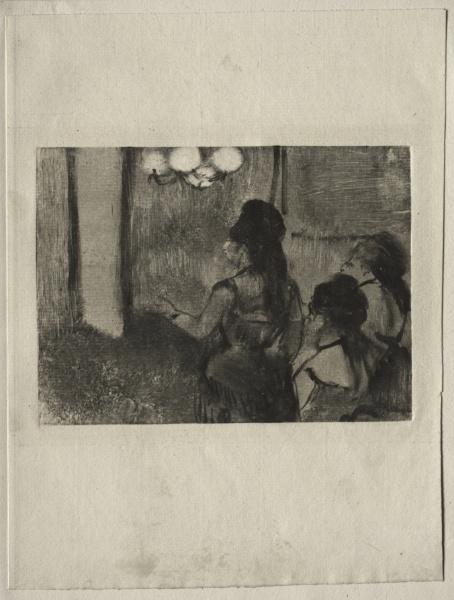 In The Salon — Edgar Degas