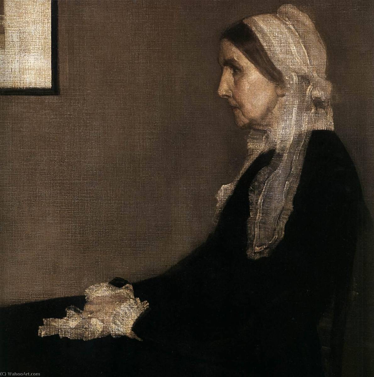 The Artist's Mother (detail) — James Abbott Mcneill Whistler