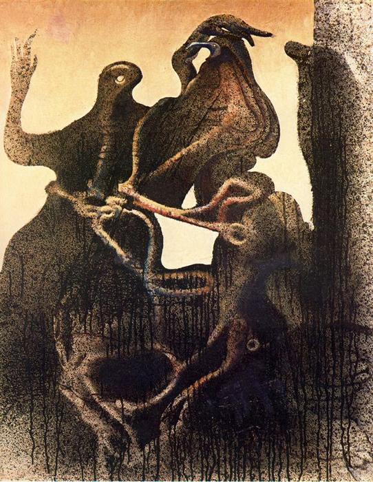 Birth Of Zoomorph Couple — Max Ernst
