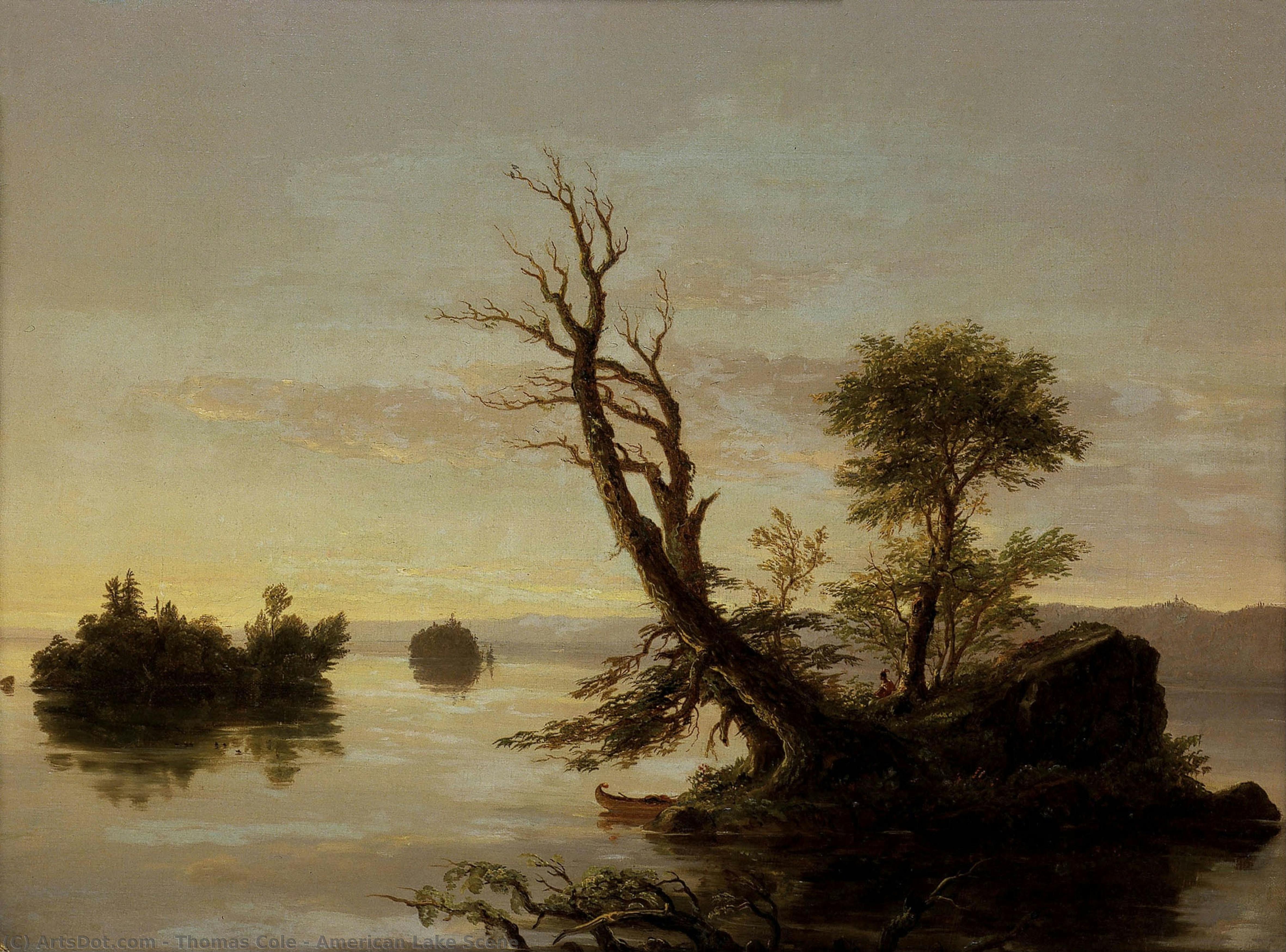 Amerikanische Seeszene — Thomas Cole