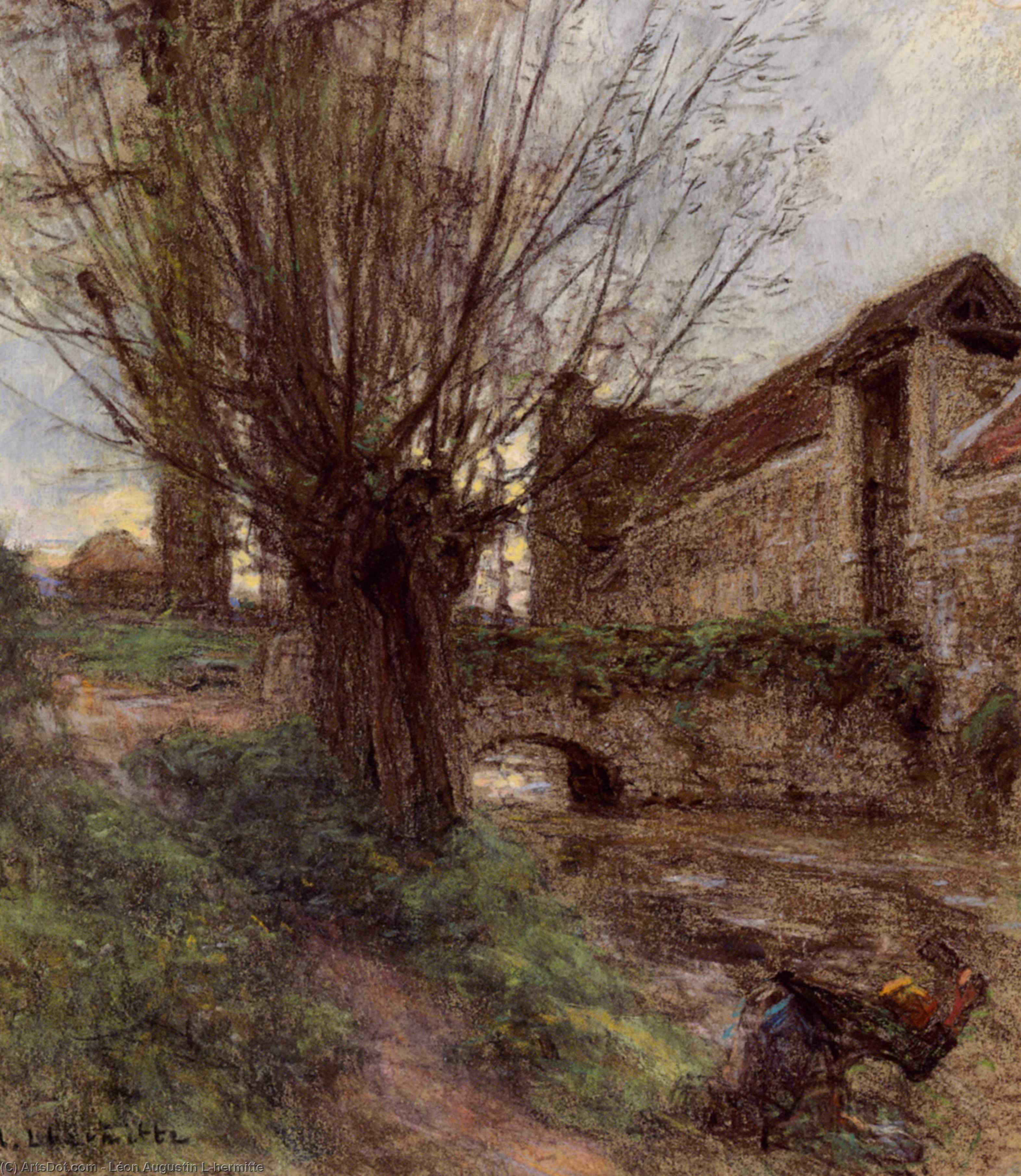 Les Fosses De Rue Chaily — Léon Augustin L'hermitte