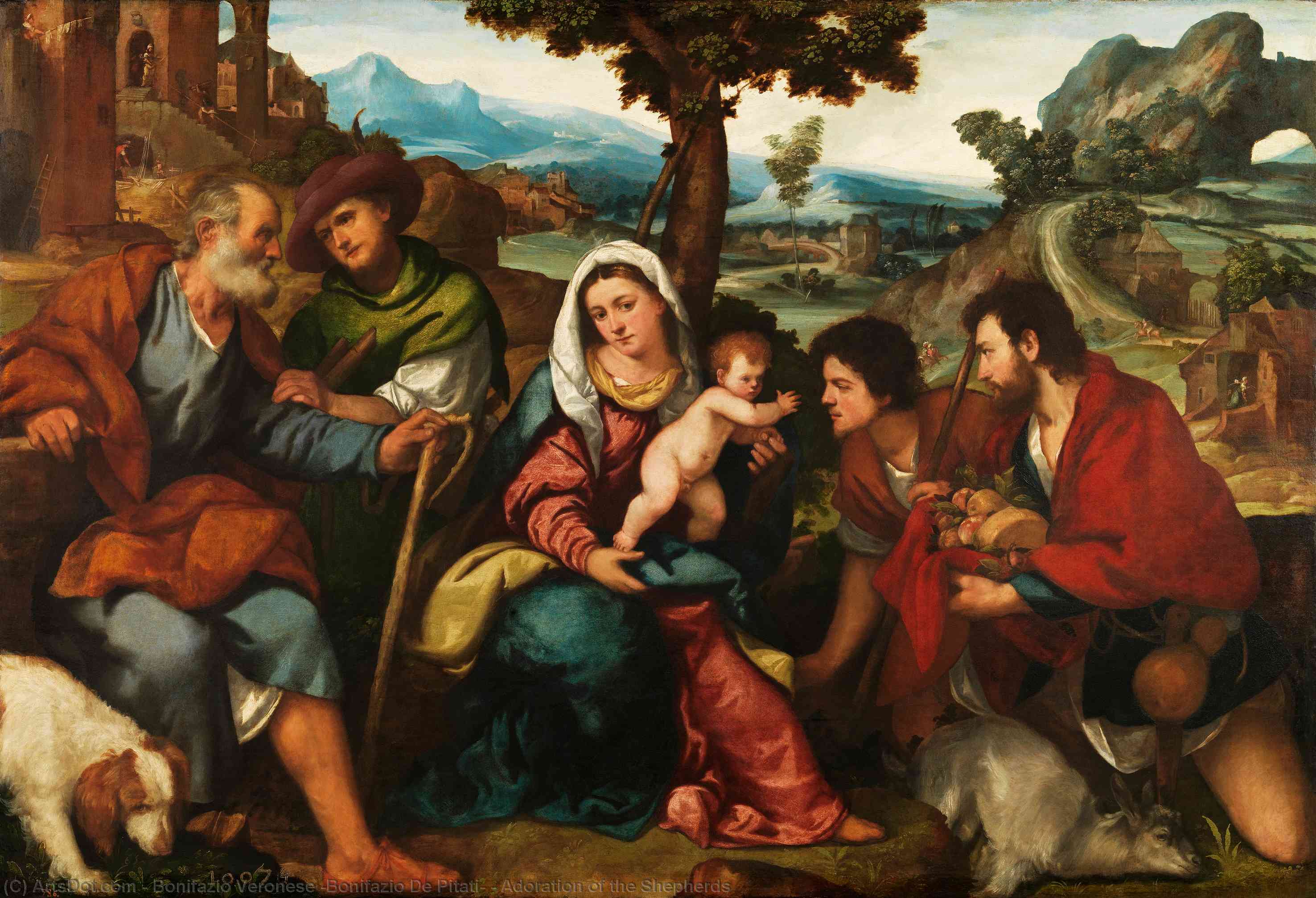 Adoration Of The Shepherds — Bonifazio Veronese (bonifazio De Pitati)