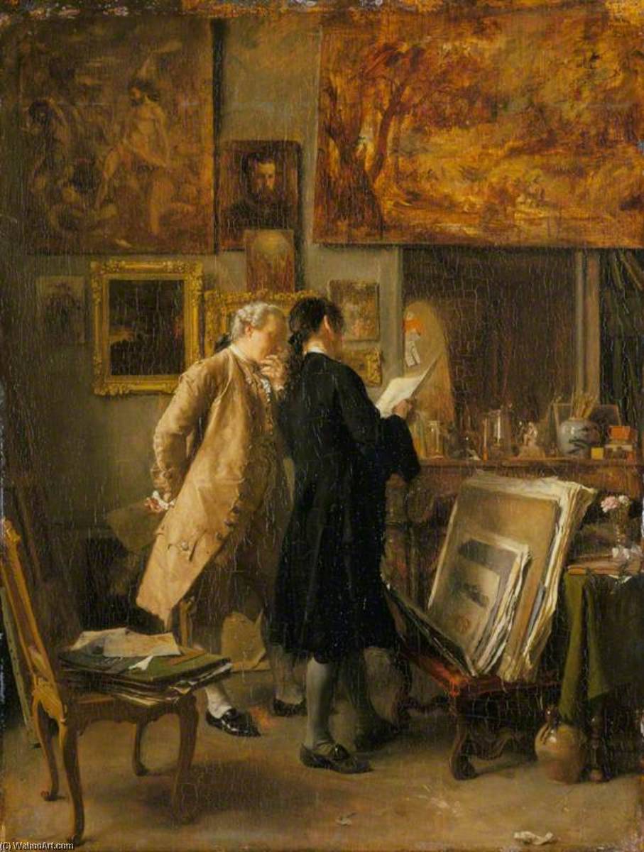 An Artist Showing His Work — Jean-louis Ernest Meissonier