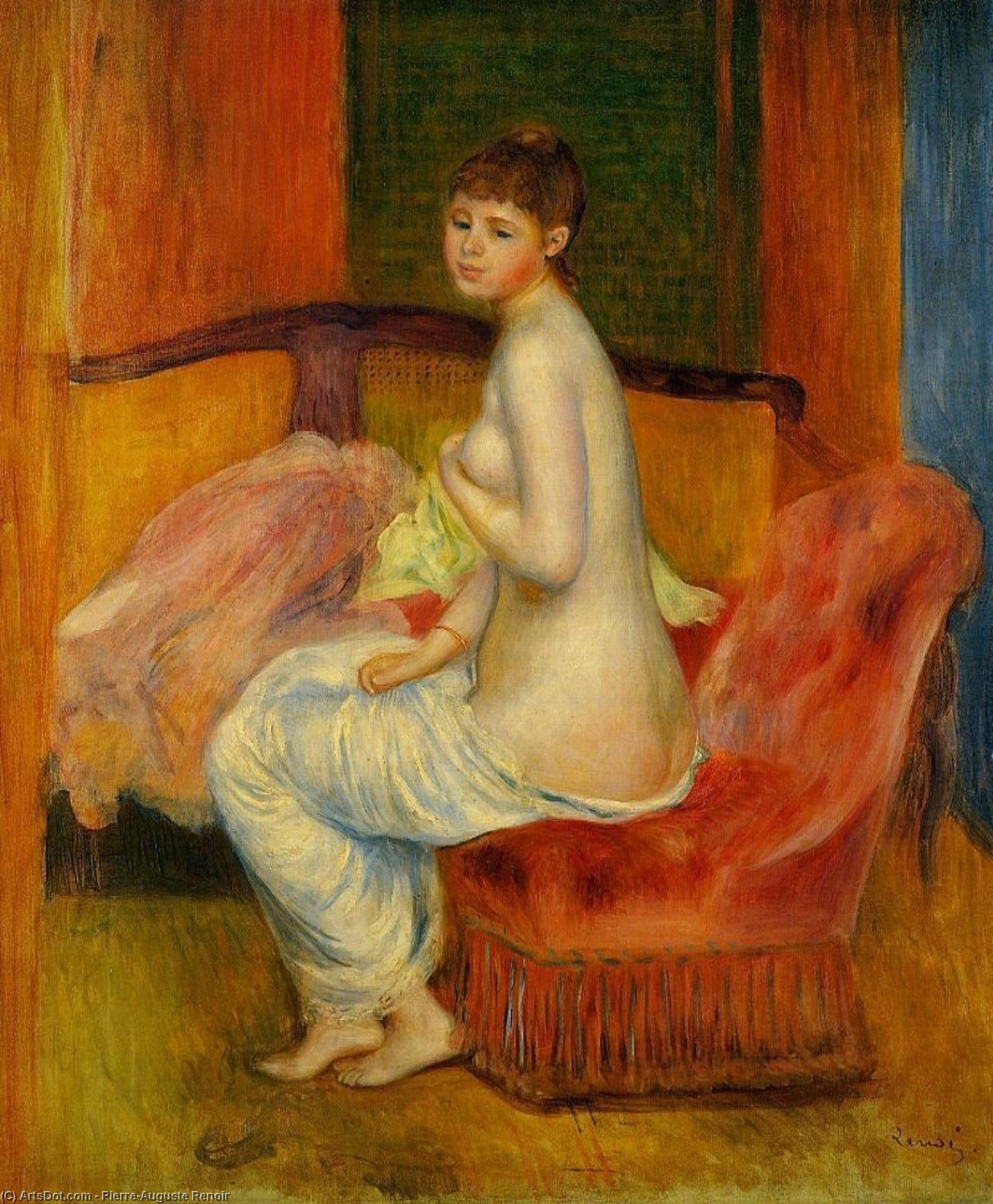 Seated Nude (also Known As At East) — Pierre-auguste Renoir