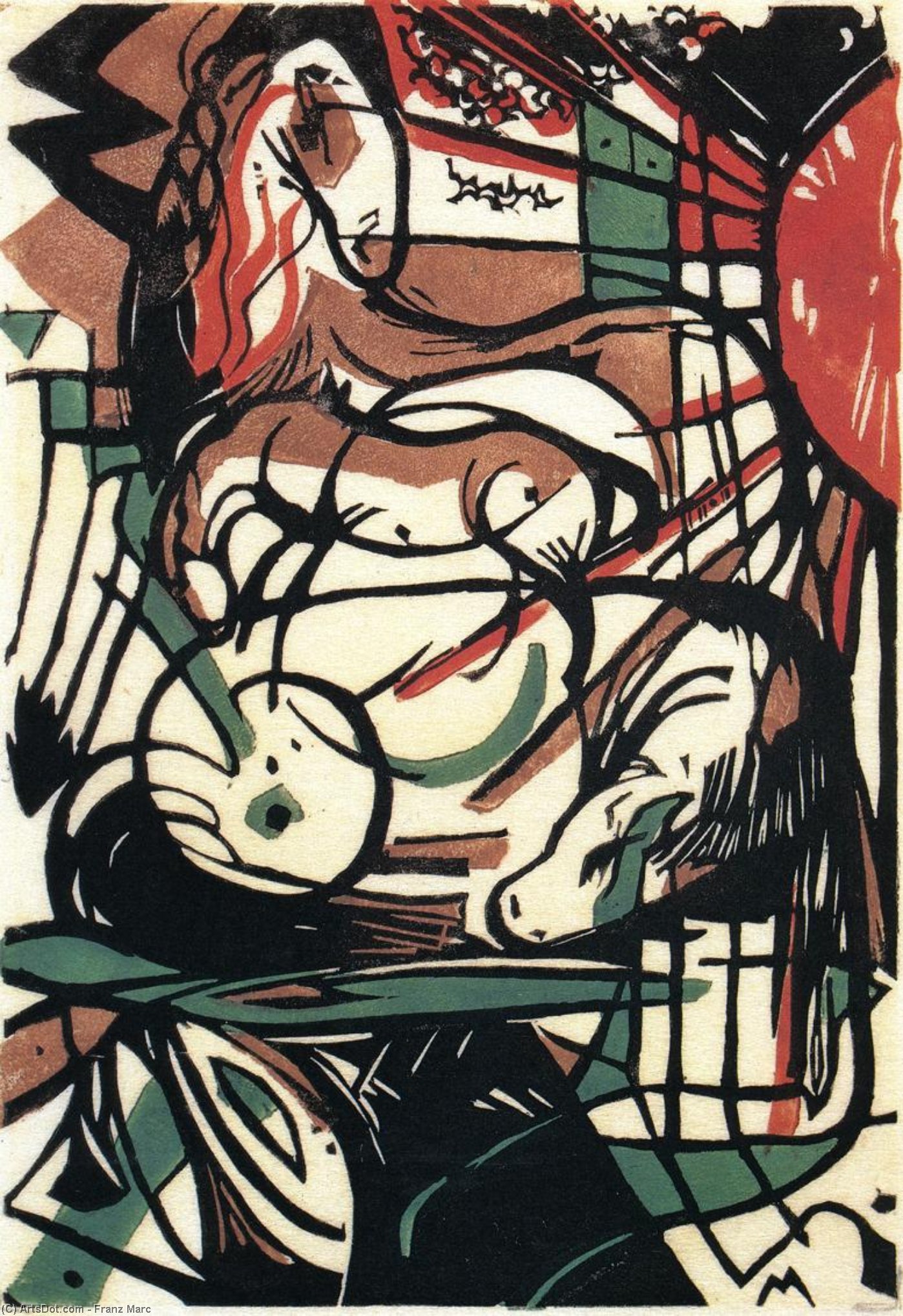 The Birth Of The Horse — Franz Marc
