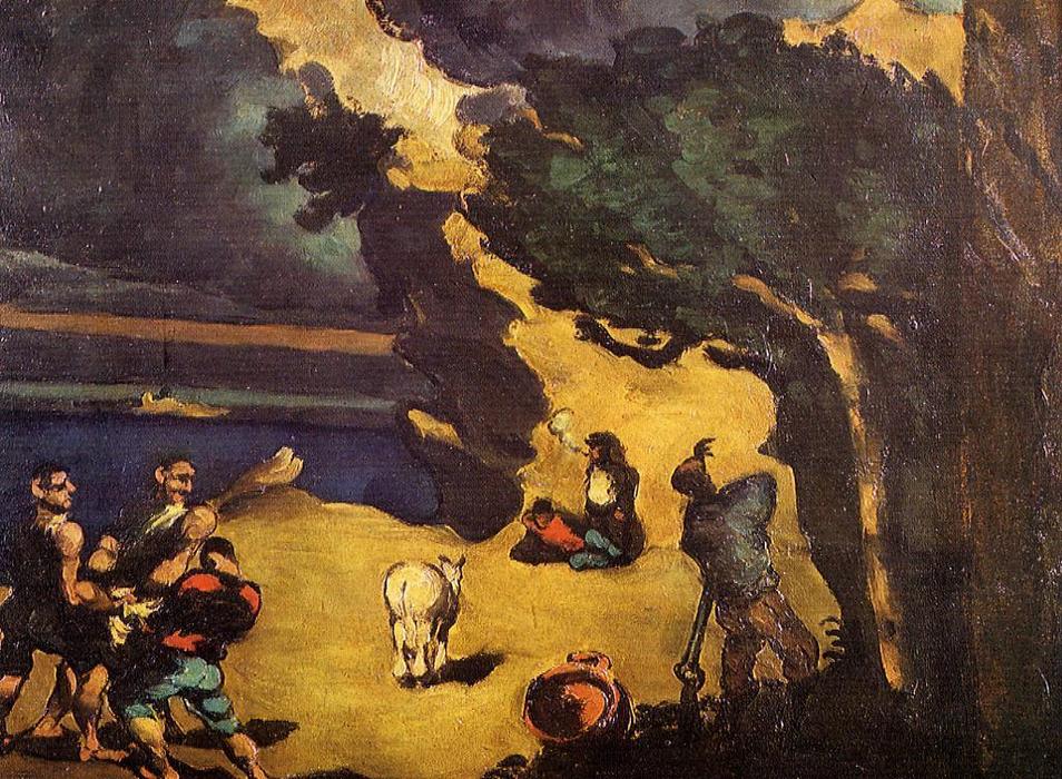 The Robbers And The Donkey — Paul Cézanne