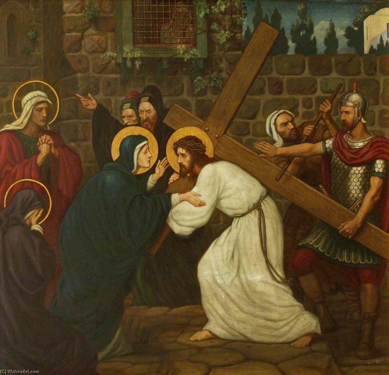 Jesus Meets His Mother (part Of ‘stations Of The Cross’) — Edward Arthur Fellowes Prynne