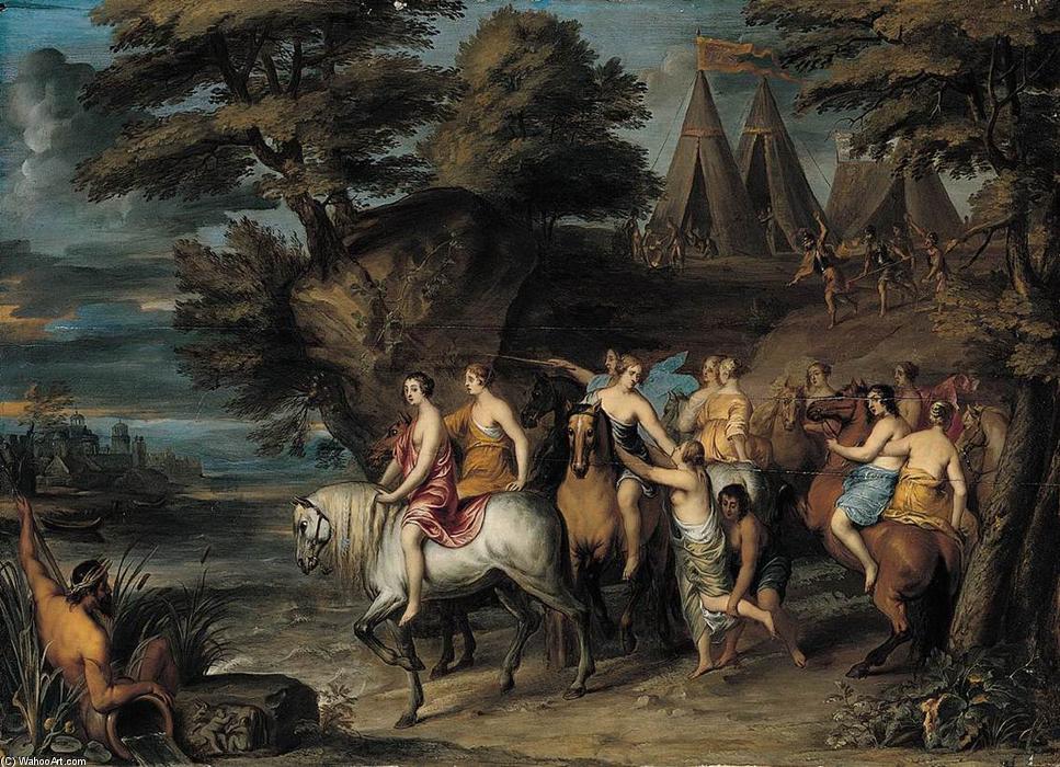 Cloelia And Her Companions Escaping From The Etruscans — Frans Wouters