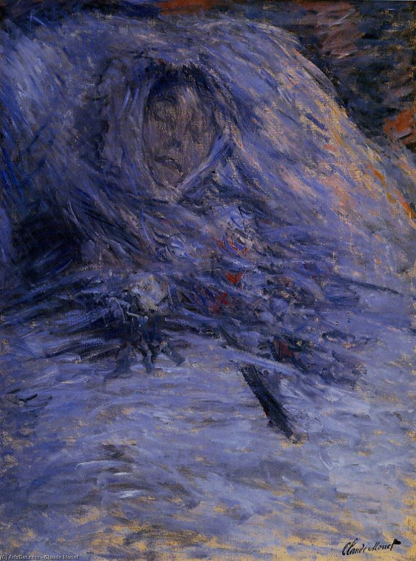 Camille Monet On Her Deathbed — Claude Monet