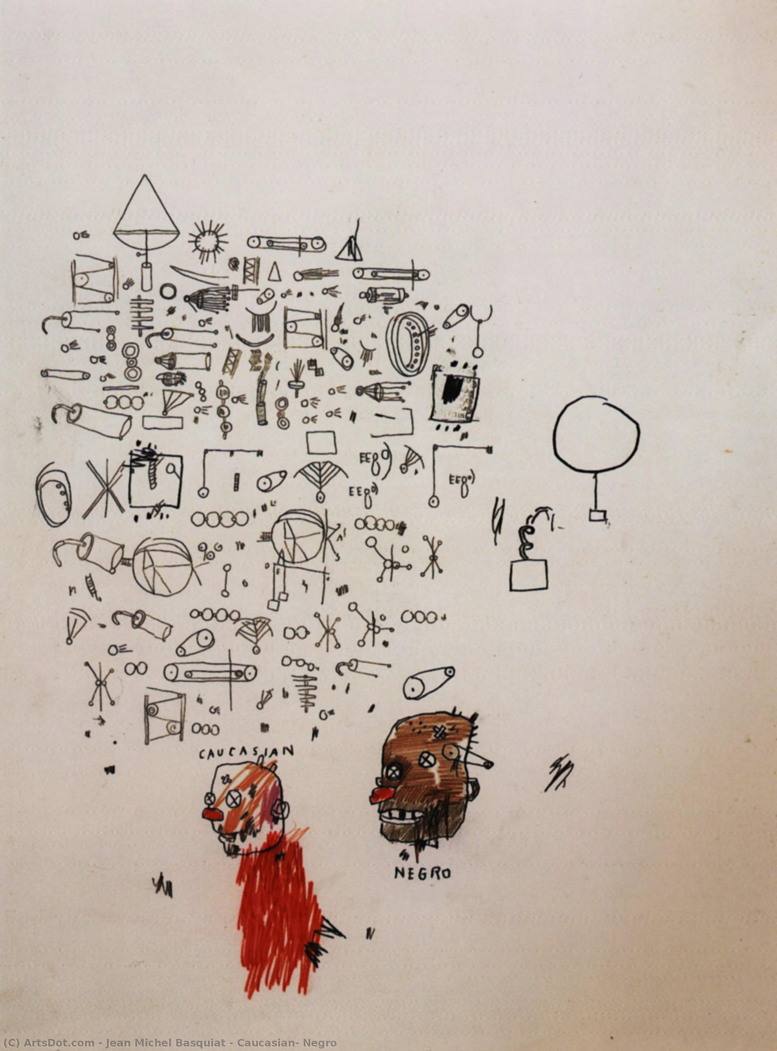 Caucasian, Negro — Jean Michel Basquiat