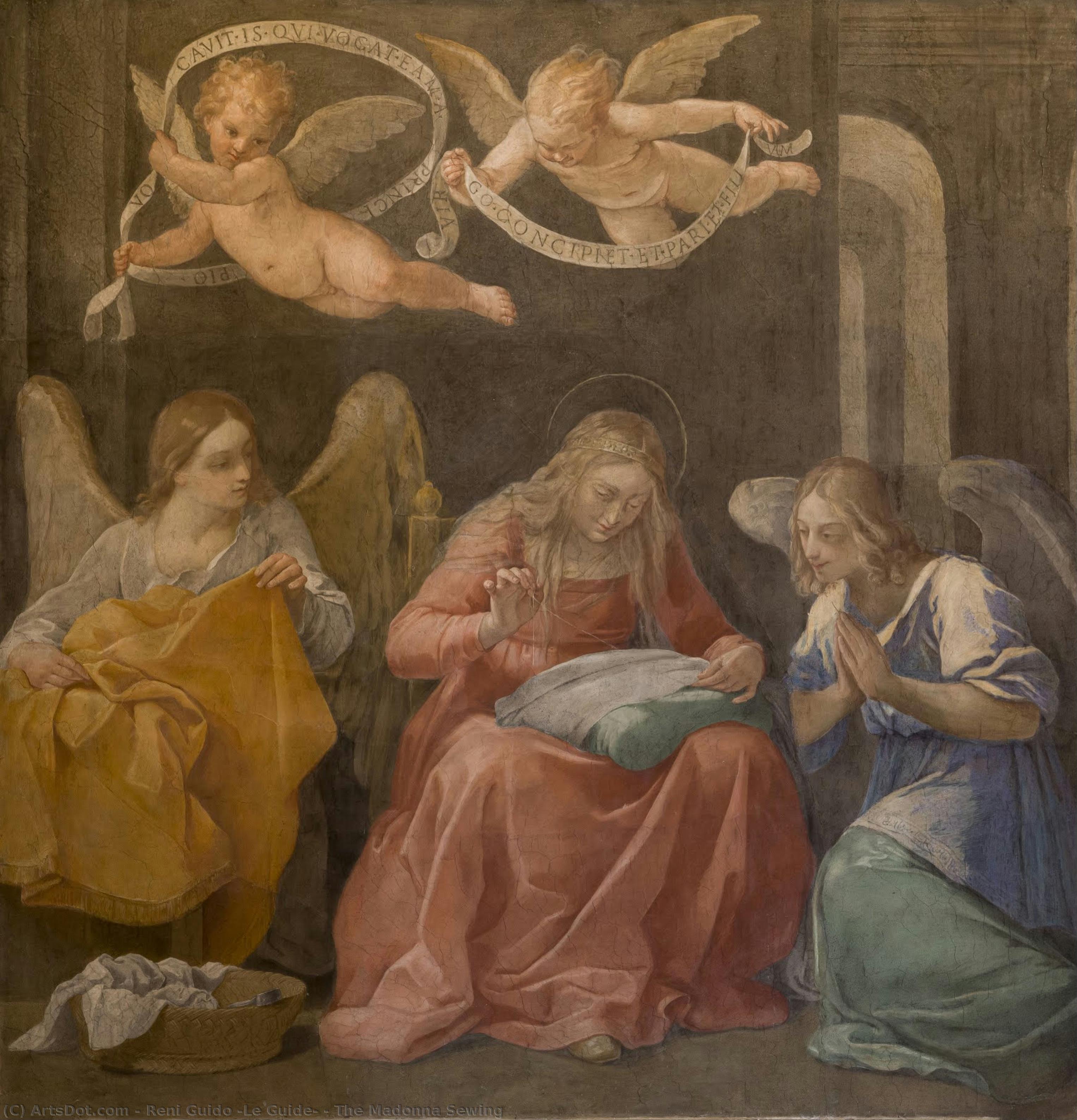 The Madonna Sewing — Reni Guido (le Guide)