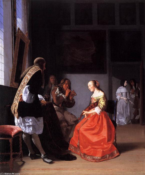 Musical Company In An Interior — Jacob Ochtervelt