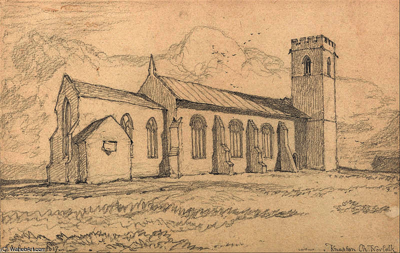 Knapton Church, Norfolk, From The North-east — John Sell Cotman