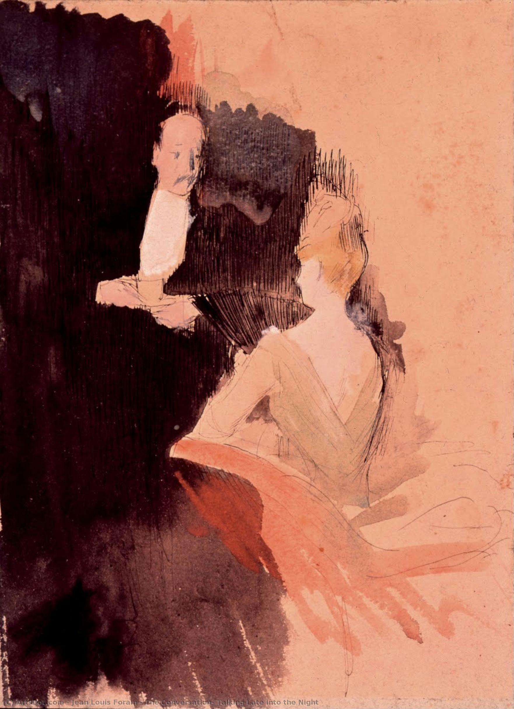 The Conversation, Talking Late Into The Night — Jean Louis Forain