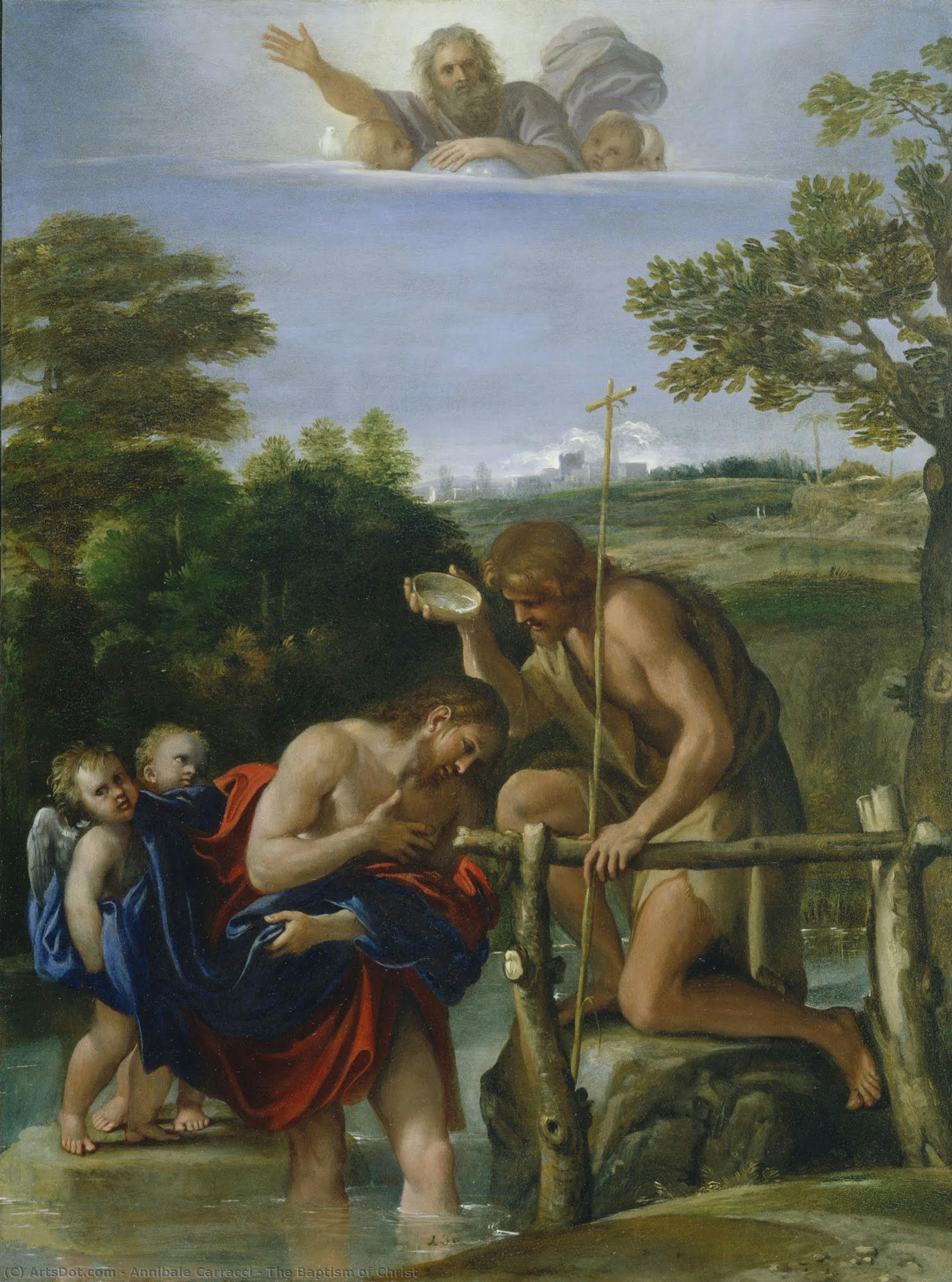 The Baptism Of Christ — Annibale Carracci
