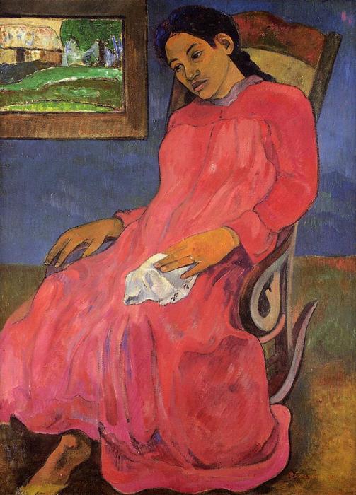 Faaturuma (also Known As Melancholy) — Eugène Henri Paul Gauguin