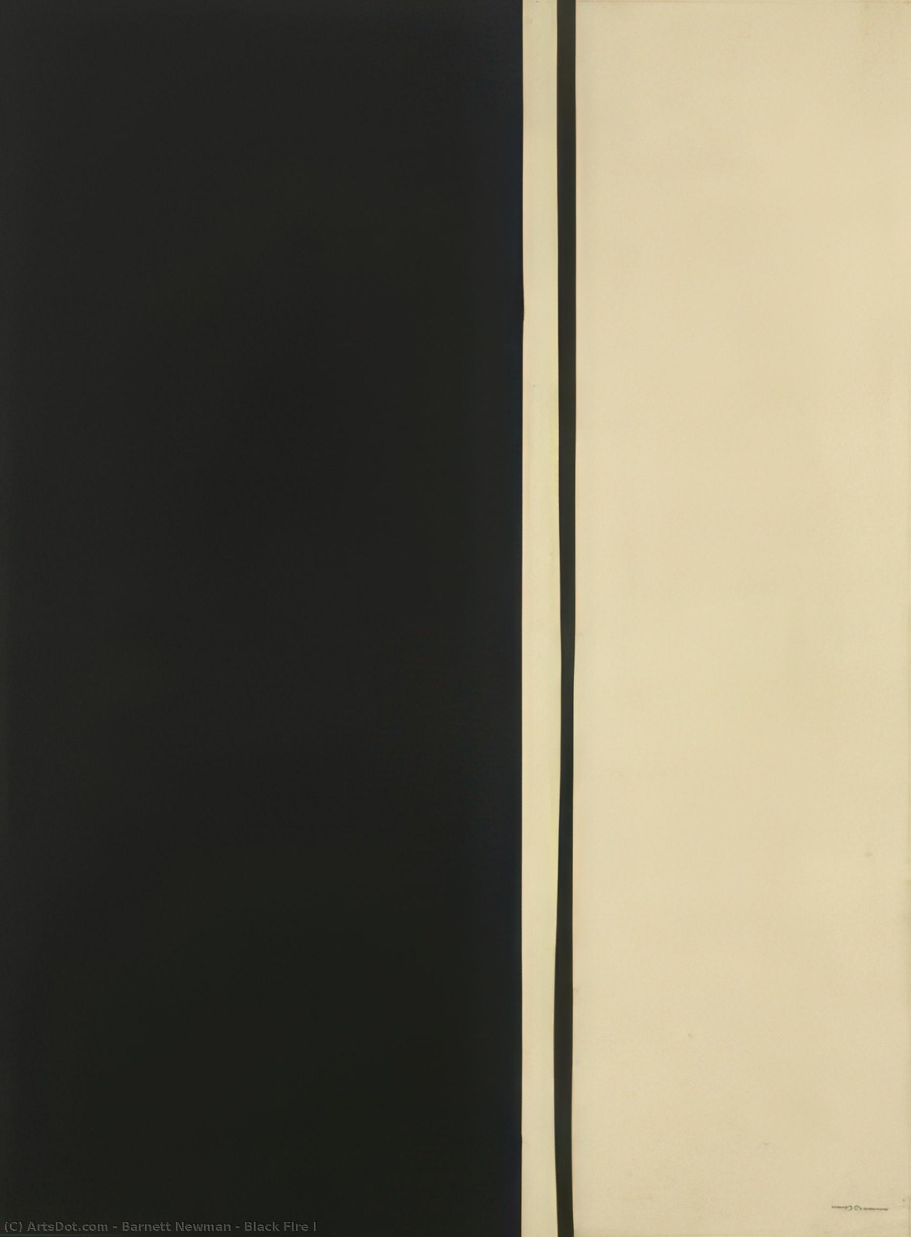 Black Fire I — Barnett Newman