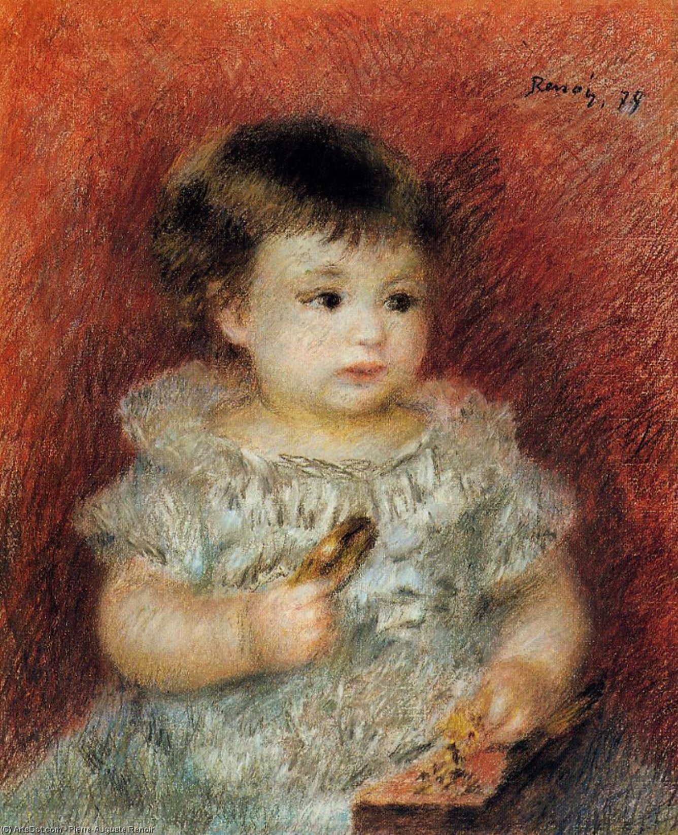 Portrait Of Lucien Daudet — Pierre-auguste Renoir