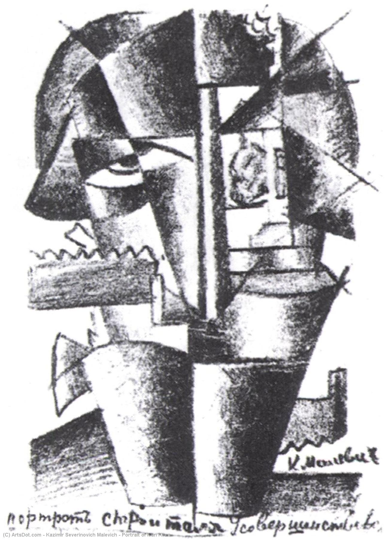 Portrait Of Ivan Kliun — Kazimir Malevich