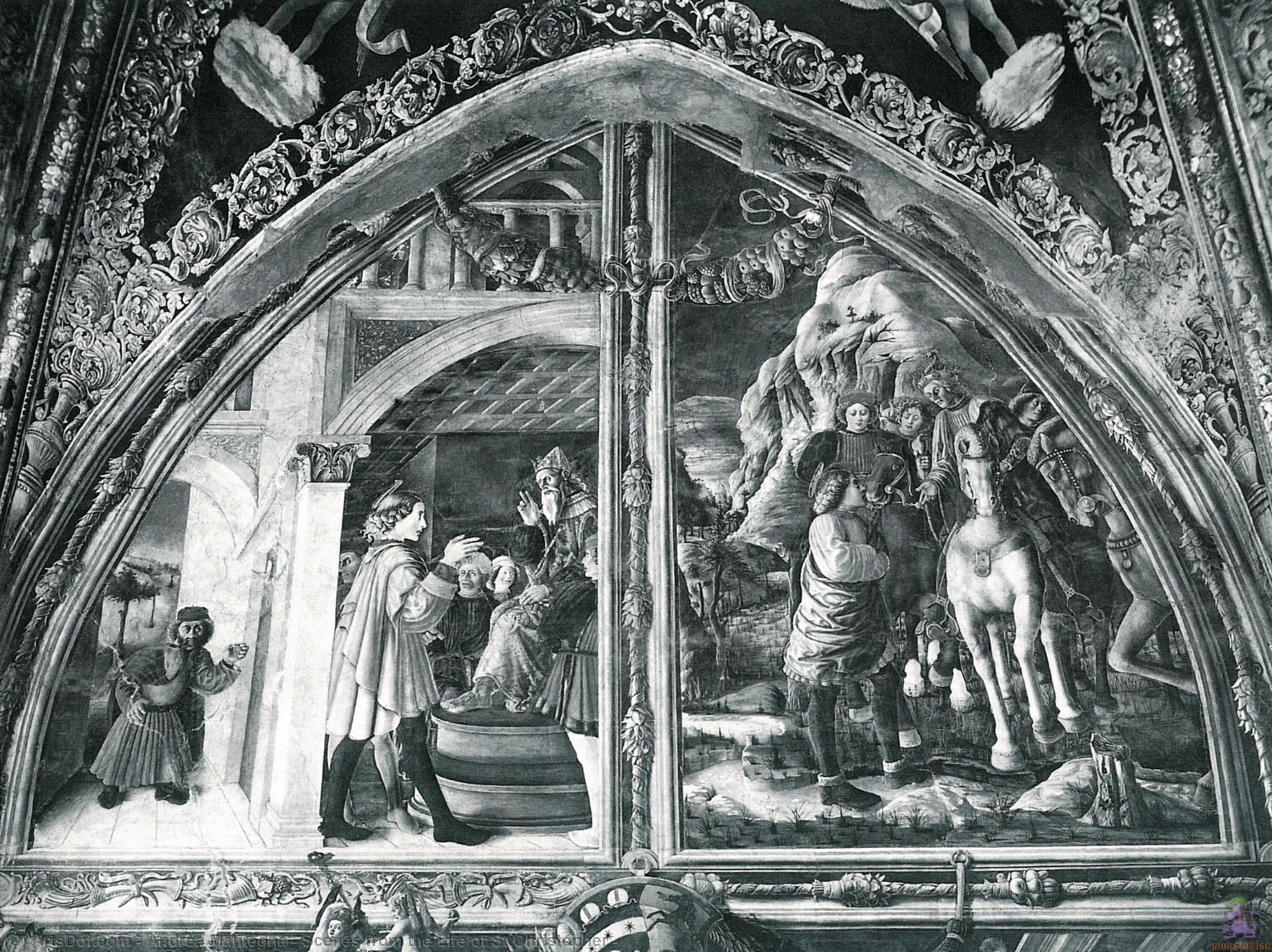 Scenes From The Life Of St.christopher - — Andrea Mantegna