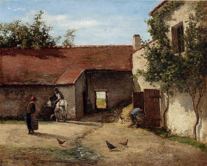 Farmyard — Camille Pissarro