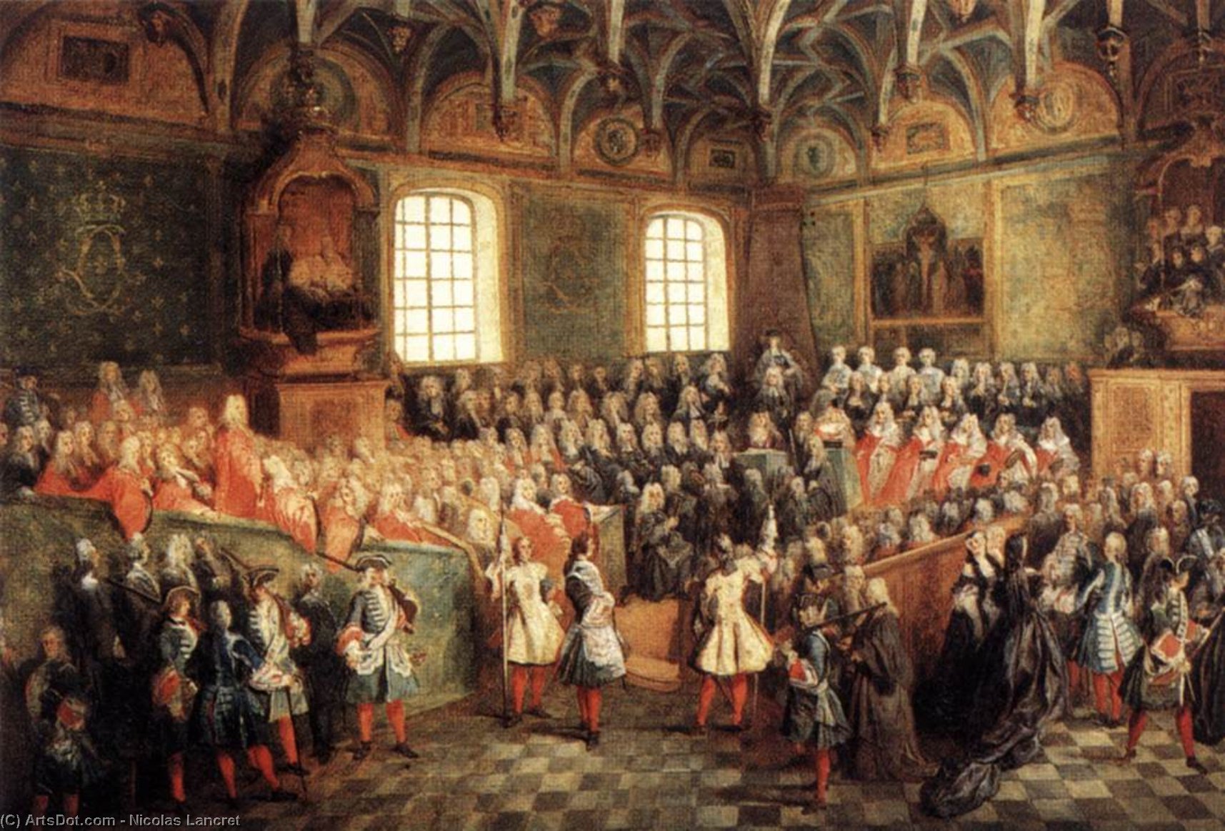 The Seat Of Justice In The Parliament Of Paris In 1723 — Nicolas Lancret