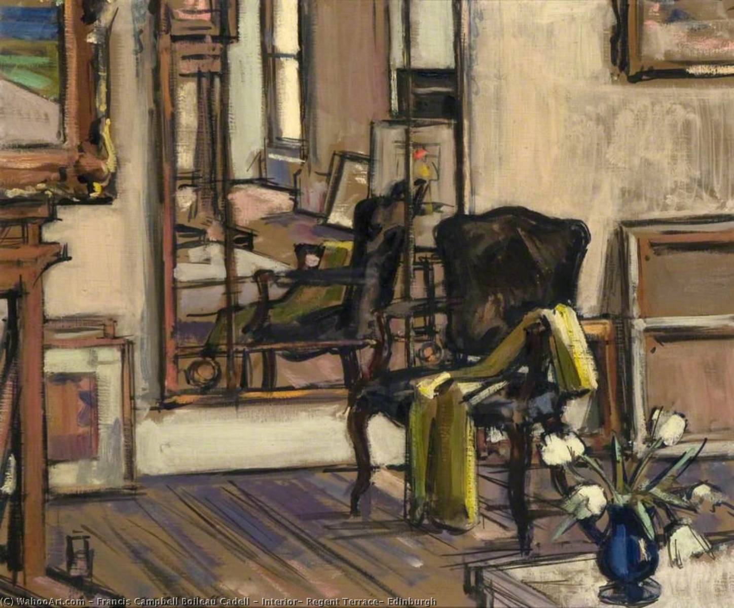 Interior, Regent Terrace, Edinburgh — Francis Campbell Bolleau Cadell
