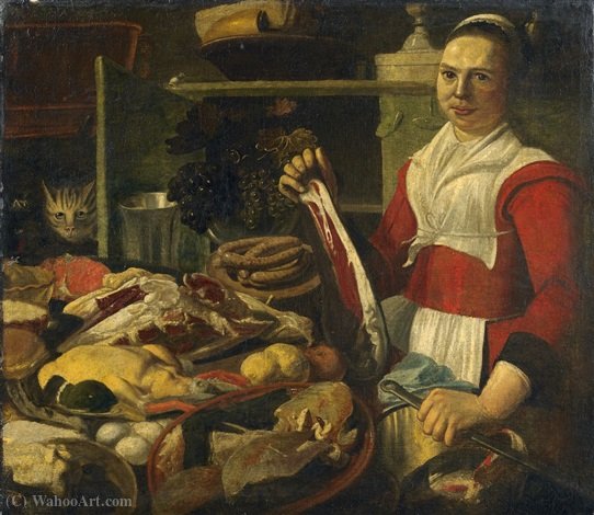 Großes Küchenstillleben — Pieter Cornelisz Van Rijck