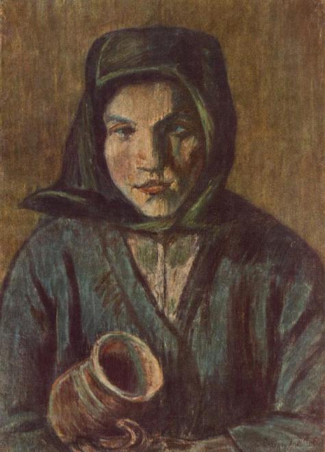 Peasant Girl With Milk-jug — István Nagy