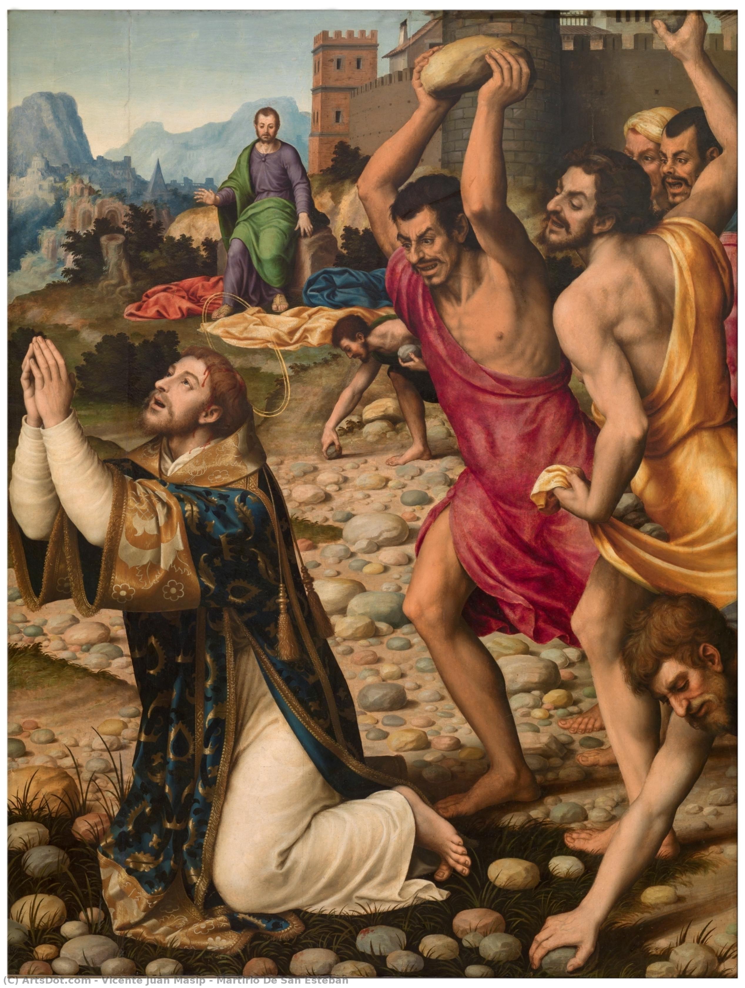 Martirio De San Esteban — Vicente Juan Masip