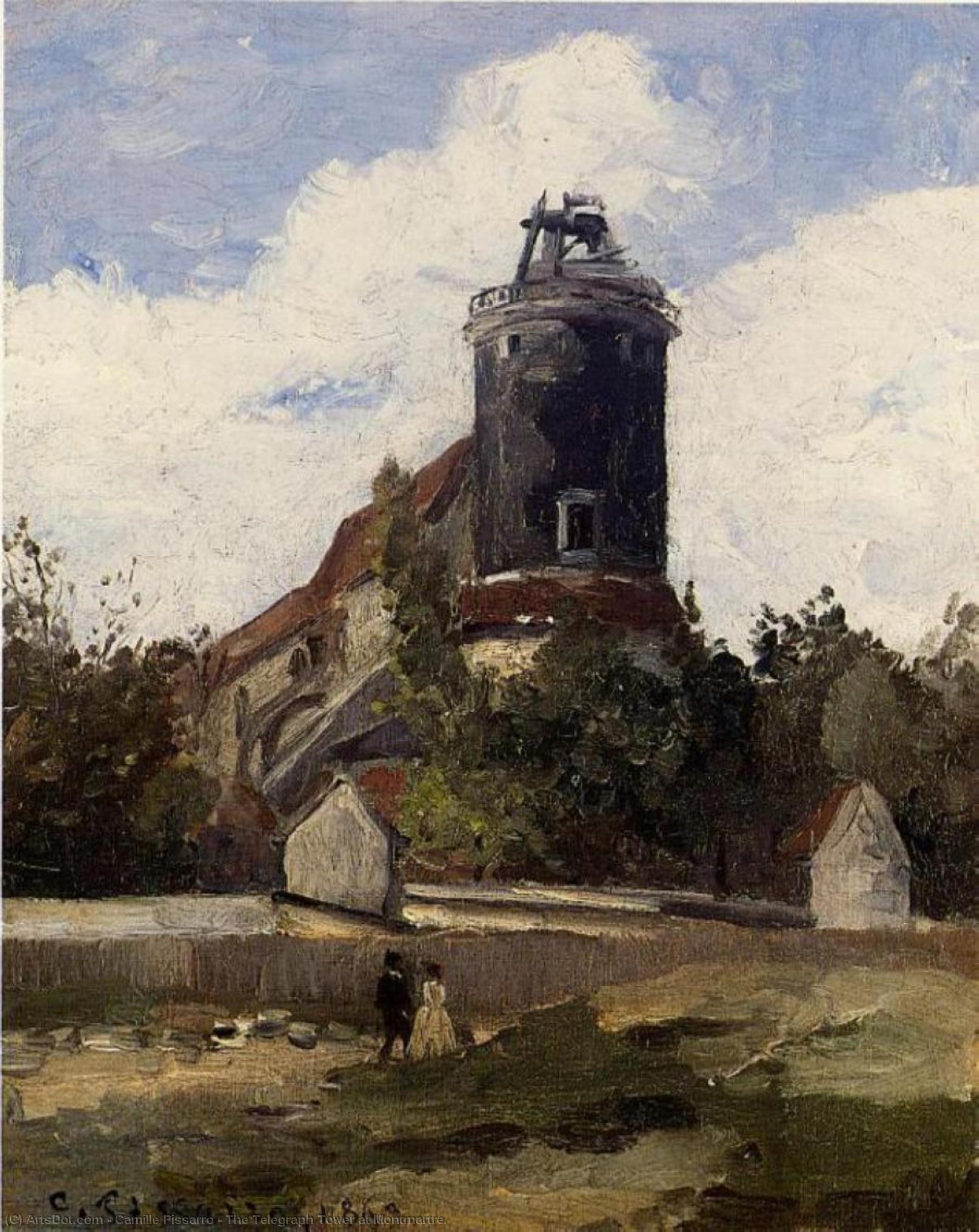 The Telegraph Tower At Montmartre. — Camille Pissarro