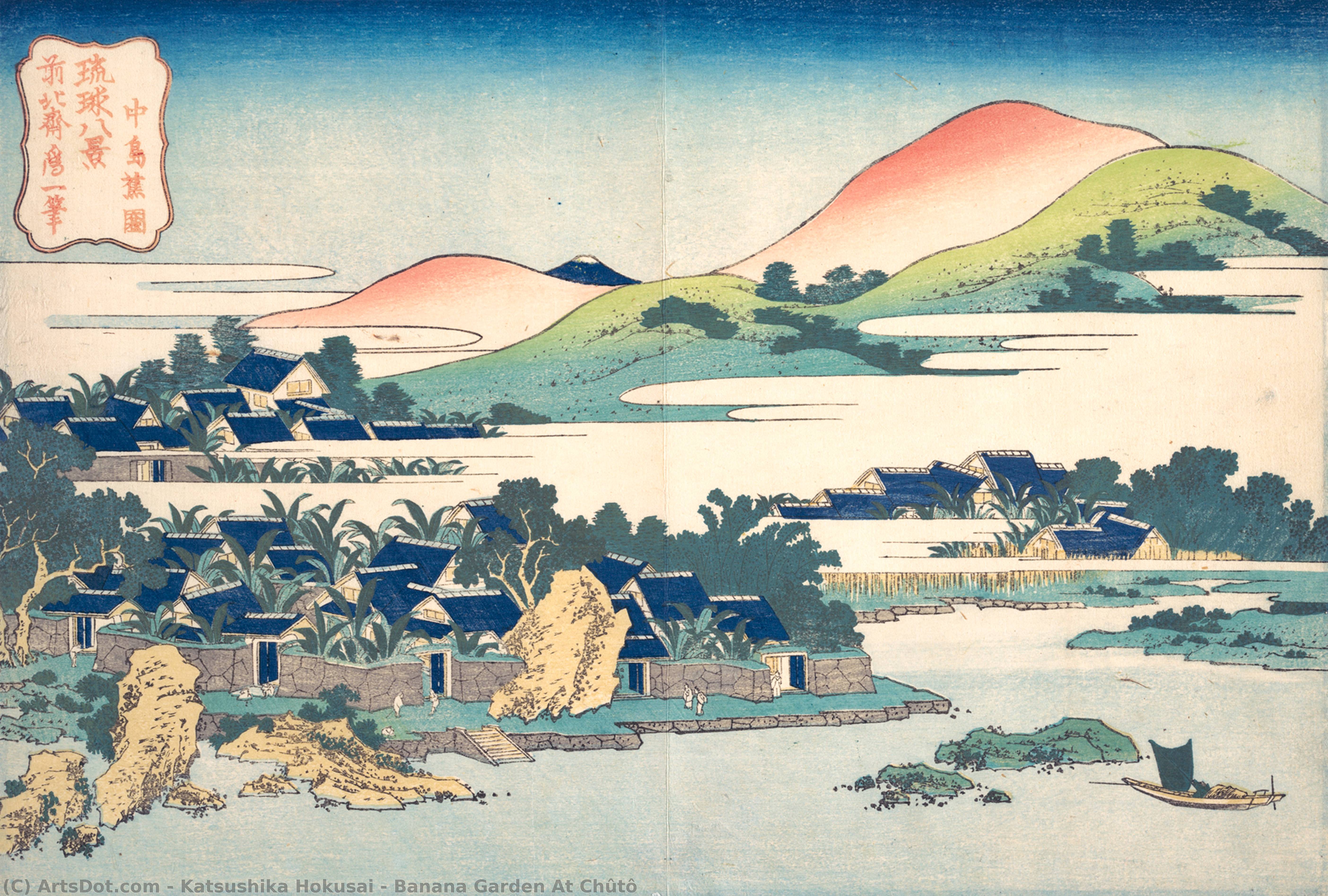 Banana Garden At Chûtô — Katsushika Hokusai